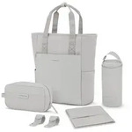 Kapten & Son Lindby Wickeltaschenset 4 tlg. Laptopfach grau
