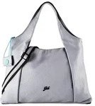 Gabs Zeynep Schultertasche Leder 46 cm grau