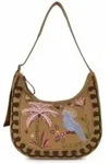 Oilily Embroidery Schultertasche 34 cm braun