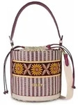 Oilily Metallic Stripe Beuteltasche 19 cm braun
