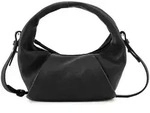 LES VISIONNAIRES Greta Schultertasche Leder 23 cm schwarz