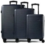 Nowi Grand Canaria 4-Rollen Kofferset 3tlg. mit Doppelrollen blau
