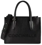 Coccinelle Myrtha Shopper Tasche Leder 27 cm schwarz