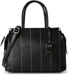Gabor Gela Stripe Shopper Tasche M 35 cm schwarz