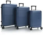 Heys Zen 4 Rollen Kofferset 3-teilig mit Dehnfalte blau