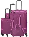 Travelite Corsiica 4 Rollen Kofferset 4-teilig pink