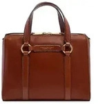 The Bridge Handtasche Leder 30 cm braun