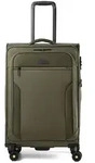 d&n Travel Line 9704 4 Rollen Trolley M 68 cm mit Dehnfalte oliv