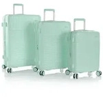 Heys Pastel 4 Rollen Kofferset 3-teilig mit Dehnfalte gr&uuml;n
