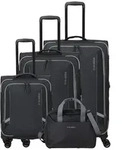 Travelite Corsiica 4 Rollen Kofferset 4-teilig schwarz