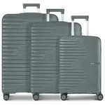 Travelite Pacific 4 Rollen Kofferset 3-teilig grau