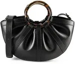 Coccinelle Shell Shopper Tasche Leder 42.5 cm schwarz