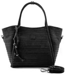 FredsBruder Layer Shopper Tasche Leder 26 cm schwarz