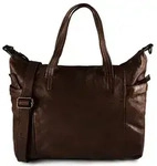 Harold's SUBMARINE Shopper Tasche Leder 39 cm blau