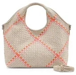 FredsBruder Happy Weave Handtasche Leder 33 cm orange