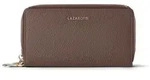 Lazarotti Bologna Leather XL Double Zip-Around Geldb&ouml;rse RFID Leder 20 cm grau