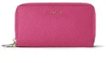 Lazarotti Bologna Leather XL Double Zip-Around Geldb&ouml;rse RFID Leder 20 cm pink