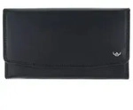 Golden Head Polo Geldb&ouml;rse RFID Schutz Leder 17.5 cm schwarz