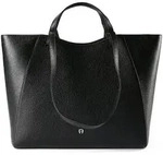 AIGNER Pura Shopper Tasche Leder 43.5 cm schwarz