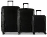 Worldpack Havanna 4 Rollen Kofferset 3-teilig schwarz