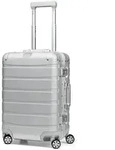 Redolz Pro Aluminium 4 Rollen Kabinentrolley S 55 cm silberfarben