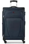 Wenger Beaumont 4 Rollen Trolley L 78 cm mit Dehnfalte blau