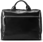 Jost Skagen Aktentasche Leder 38 cm Laptopfach schwarz