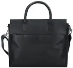Greenburry Fiorentina Aktentasche Leder 34 cm Laptopfach schwarz