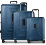Redolz Essentials 14 4 Rollen Kofferset 3-teilig mit Dehnfalte blau