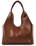 Coccinelle Nell Schultertasche Leder 39 cm braun