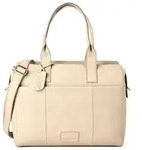 Burkely Soft Skylar Shopper Tasche Leder 40 cm Laptopfach grau