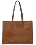 Bric's Volterra Shopper Tasche M Leder 40.5 cm Laptopfach braun
