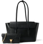 Coccinelle Beat Schultertasche Leder 33 cm schwarz