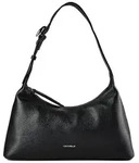 Coccinelle Fern Schultertasche Leder 35 cm schwarz