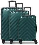 Redolz Essentials 18 2.0 4 Rollen Kofferset 3-teilig mit Dehnfalte gr&uuml;n