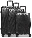 Redolz Essentials 18 2.0 4 Rollen Kofferset 3-teilig mit Dehnfalte schwarz