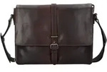 Leonhard Heyden Roma Aktentasche Leder 35 cm Laptopfach braun