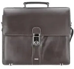 Alassio Monaco Aktentasche Leder 38 cm Laptopfach braun