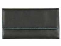 Mywalit Tri-fold Zip Wallet Geldbörse Leder 17 cm black-pace
