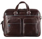 Piquadro Blue Square Aktentasche Leder 41 cm Laptopfach braun