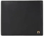 AIGNER Daily Basis Geldb&ouml;rse Leder 12 cm schwarz