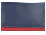 Mywalit Medium Tri-fold Geldb&ouml;rse I Leder 14 cm blau