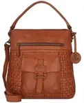 Harbour 2nd Soft Weaving Iris Schultertasche Leder 33 cm braun