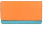 Mywalit Medium Matinee Wallet Geldb&ouml;rse Leder 17 cm orange