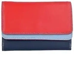Mywalit Double Flap Wallet Geldb&ouml;rse Leder 13 cm mehrfarbig