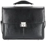 Alassio Faenza Aktentasche Leder 40 cm Laptopfach schwarz
