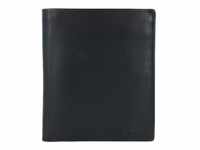 Esquire New Silk Geldbörse Leder 10.5 cm schwarz