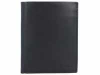 Esquire New Silk Geldbörse Leder 9,5 cm schwarz
