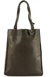 Harbour 2nd Elbe 1 Shopper Tasche Leder 29 cm gr&uuml;n