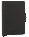 Secrid Twinwallet Matte Kreditkartenetui RFID Leder 6,5 cm schwarz